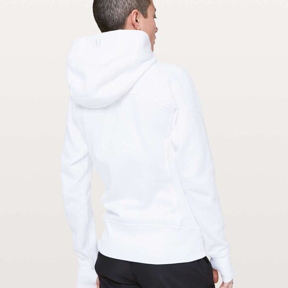 Lululemon Scuba Full-Zip Hoodie White - SOLD OUT EVERYWHERE - Size 10 - Picture 2 of 8